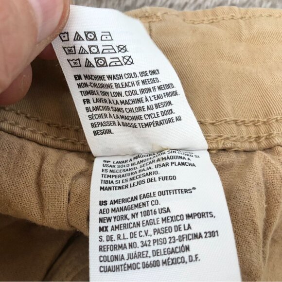 American Eagle Mens Pants Size 29x28 Hemmed Extreme Flex Khaki Straight Relaxed - Picture 10 of 14